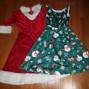 Lot of 2 holiday dresses